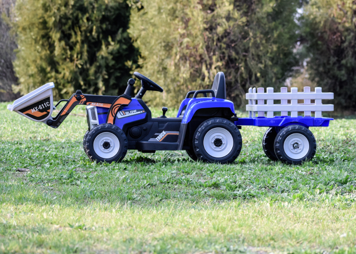 Remorca Kinderauto Farm Traktor #Albastru [4]