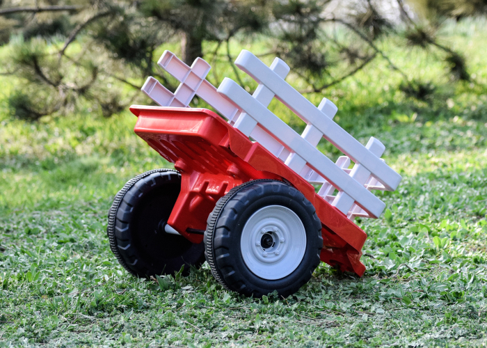 Remorca Kinderauto Farm Traktor #Rosu [3]