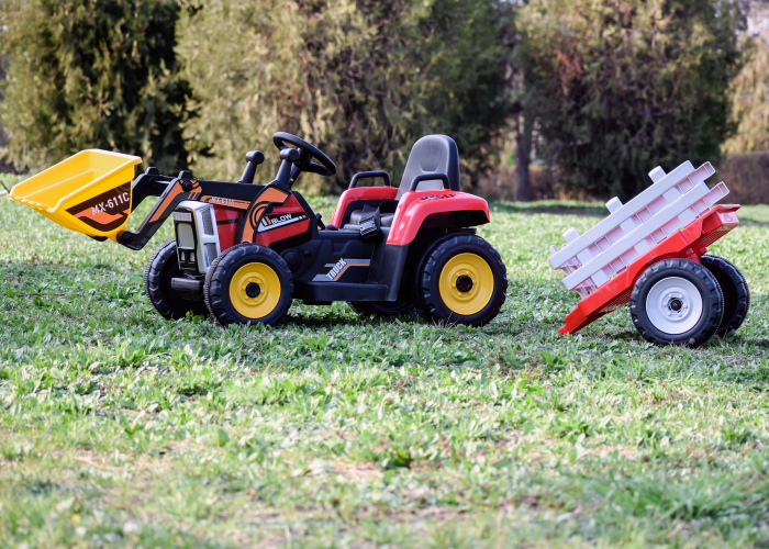 Remorca Kinderauto Farm Traktor #Rosu [4]