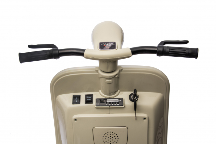 Scuter electric cu atasament Piaggio VESPA 150 VL1T 110W 12V 10Ah, culoare Bej [33]