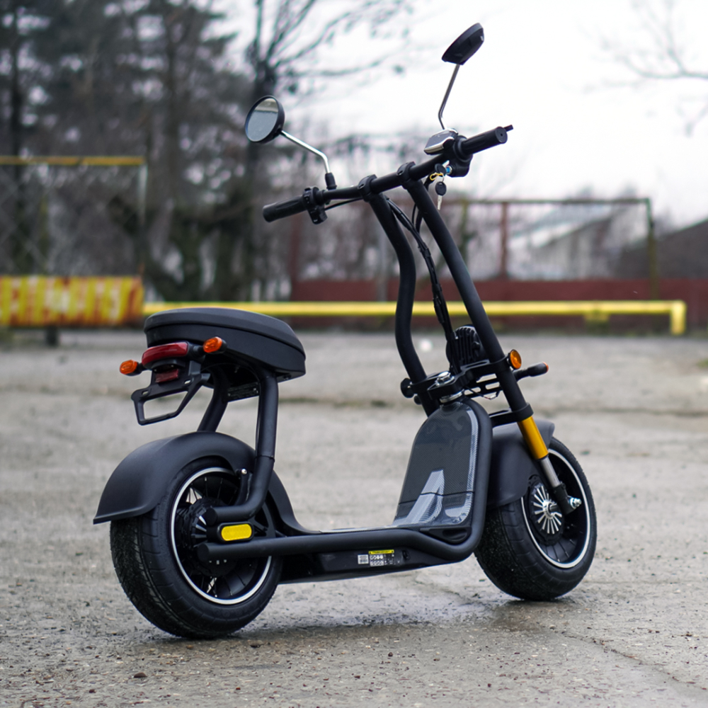 Scuter electric pentru adulti Solley Mini F1, 1000W putere, baterie Li-Ion 48V 13Ah, culoare neagra [7]