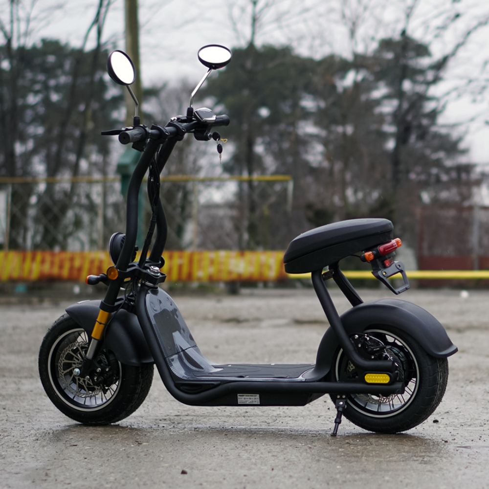 Scuter electric pentru adulti Solley Mini F1, 1000W putere, baterie Li-Ion 48V 13Ah, culoare neagra [4]