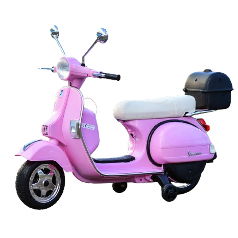 scuter electric pentru persoane cu handicap pret Scuter electric pentru copii Piaggio PX150 70W 12V Premium cu ladita, culoare roz