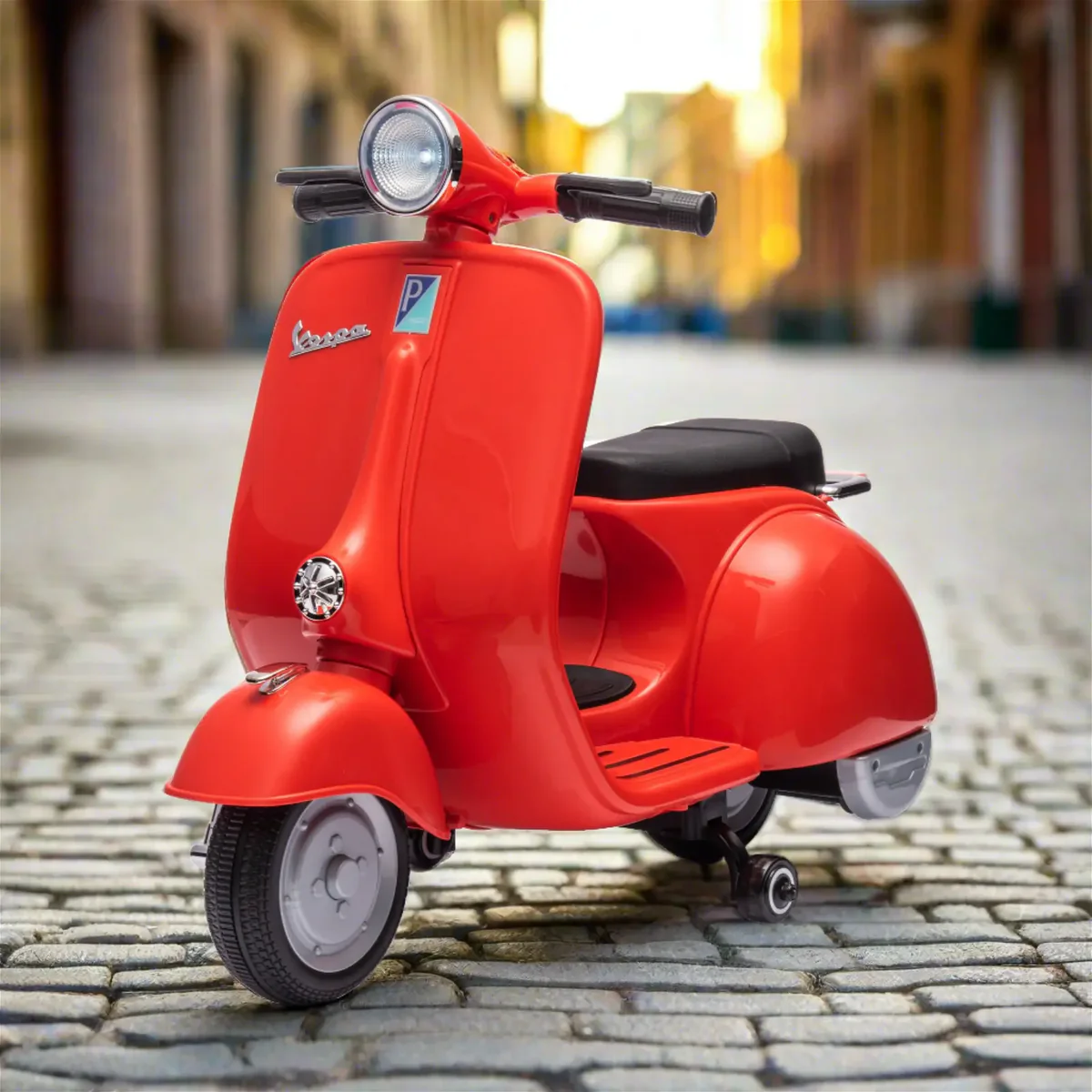 Scuter electric Piaggio VESPA 150 VL1T 110W 12V 7Ah, roti moi, scaun tapitat, rosu [3]