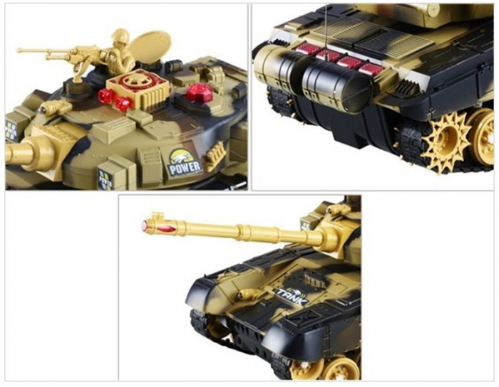 Tanc de jucarie pentru copii cu telecomanda scara 1/24 T90 [7]