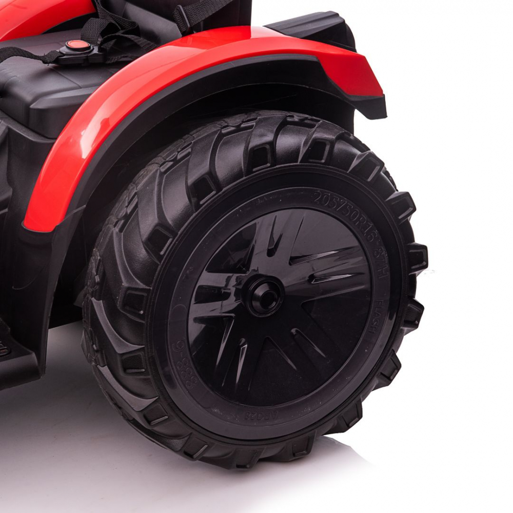 Tractor electric cu remorca pentru copii Kinderauto 720-T, 90W 12V, cupa si incarcator incluse, premium, culoare rosie [27]