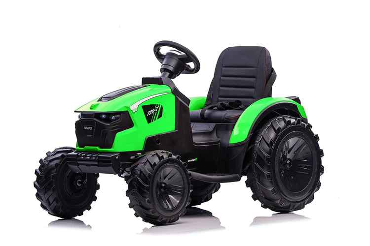 Tractoras electric Kinderauto 720-T 110W 24V 10 Ah cu remorca, PREMIUM culoare Verde [10]