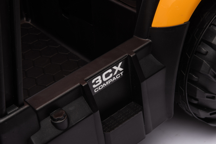Tractoras electric pentru copii JCB 70W 12V cu incarcator si cupa manuala, culoare Galbena [34]