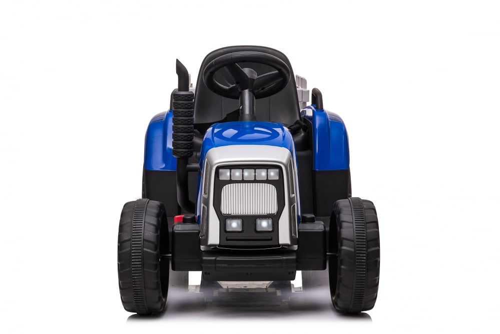 Tractoras electric Kinderauto BJ-611 60W 12V cu remorca si telecomanda #albastra [7]