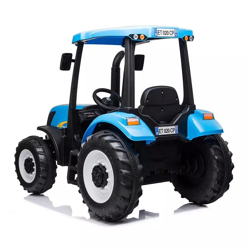 Tractoras electric pentru copii 2-9 ani NEW Holland T7 110W, 12V 10Ah, RC, culoare Albastra [6]