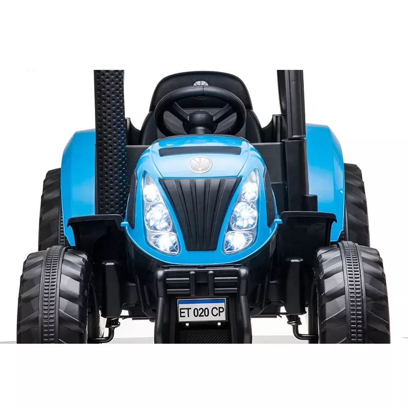 Tractoras electric pentru copii 2-9 ani NEW Holland T7 110W, 12V 10Ah, RC, culoare Albastra [4]