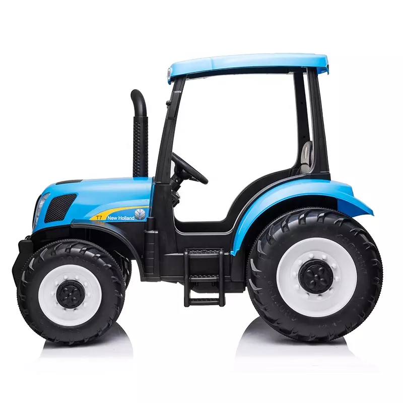Tractoras electric pentru copii 2-9 ani NEW Holland T7 110W, 12V 10Ah, RC, culoare Albastra [2]