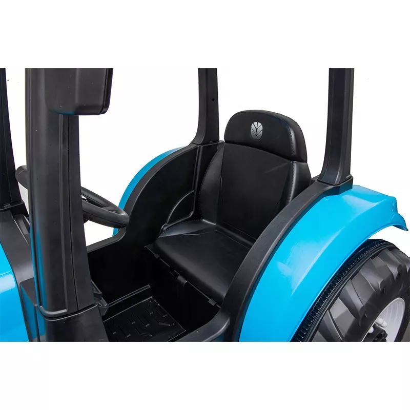 Tractoras electric pentru copii 2-9 ani NEW Holland T7 110W, 12V 10Ah, RC, culoare Albastra [3]