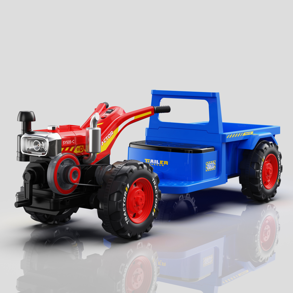 Motoculor electric pentru copii, Kinderauto BJLW1288 70W 12V, telecomanda, Albastru [2]