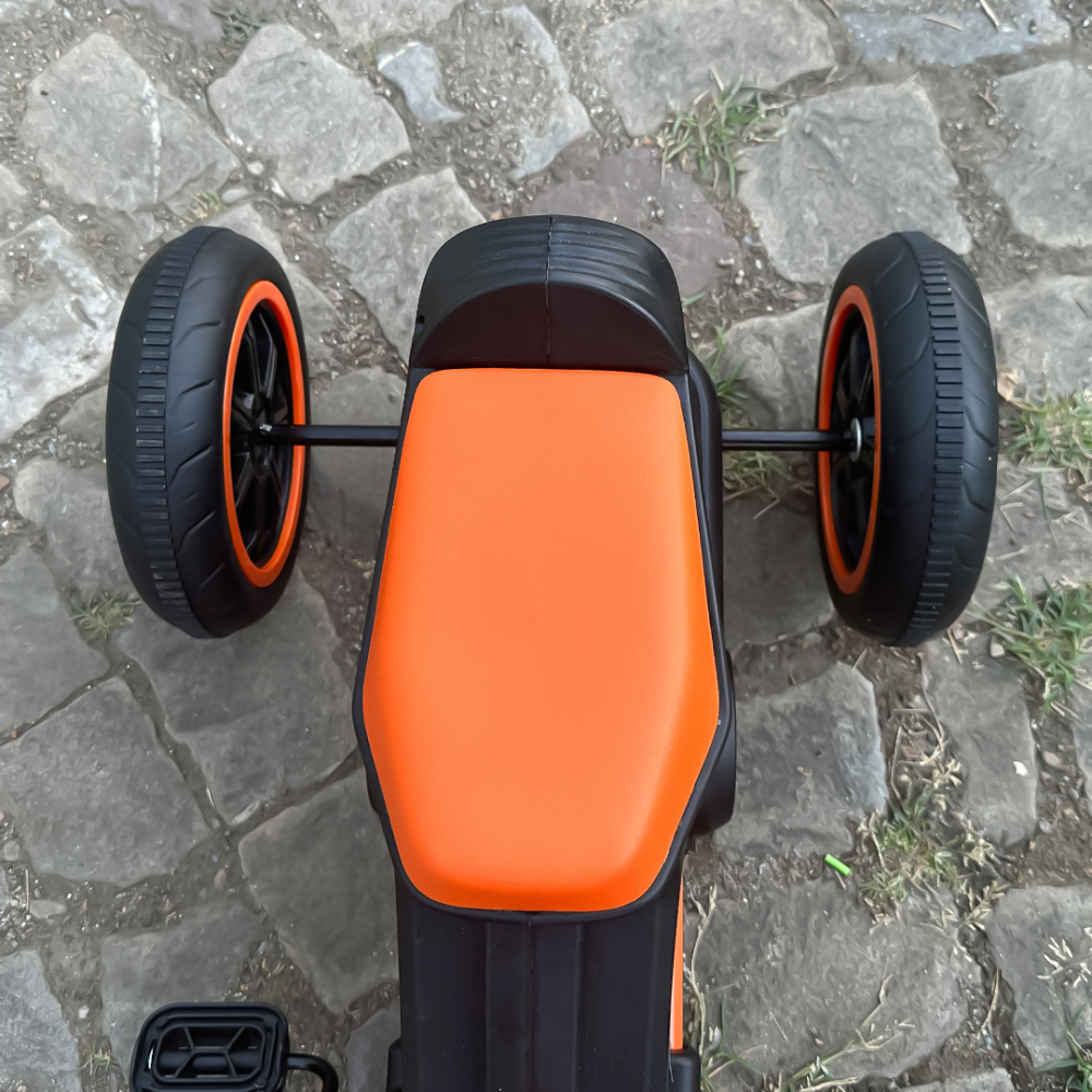 Tricicleta cu pedale, pentru copii 2-4 ani, Kinderauto G301, culoare portocalie [11]