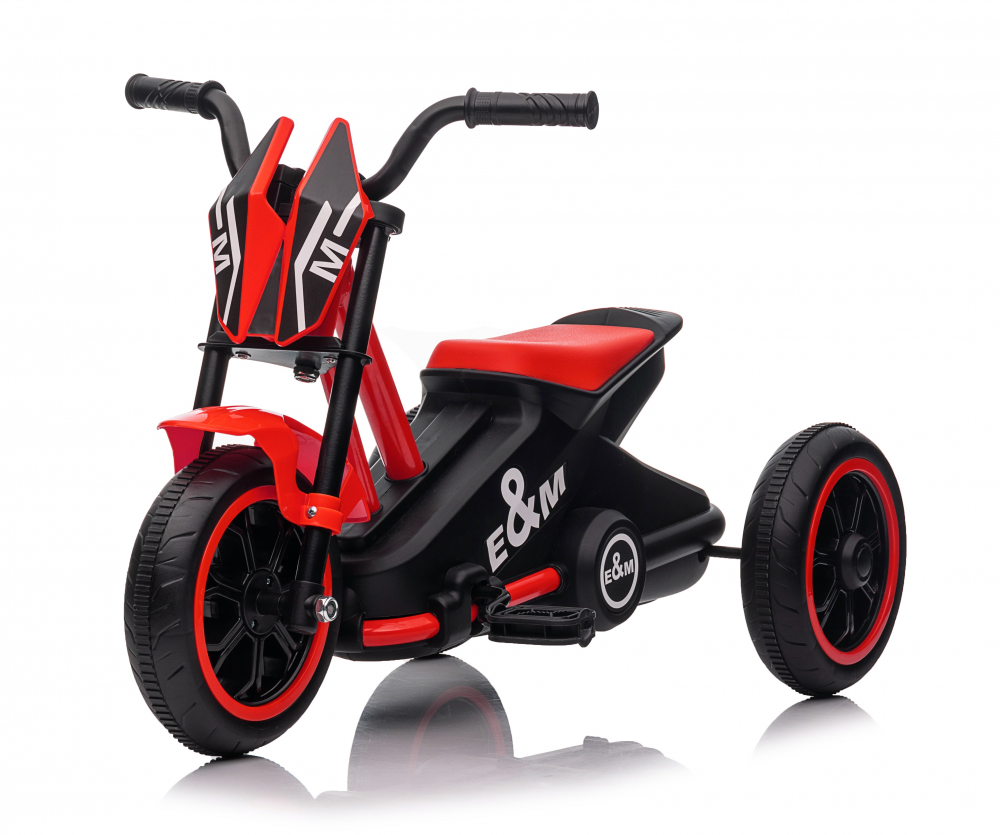 Tricicleta cu pedale, pentru copii 2-4 ani, Kinderauto G301, culoare rosie