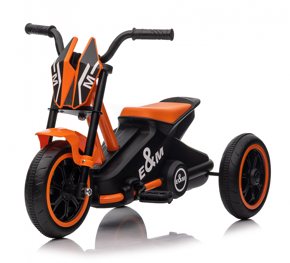 Tricicleta cu pedale, pentru copii 2-4 ani, Kinderauto G301, culoare portocalie