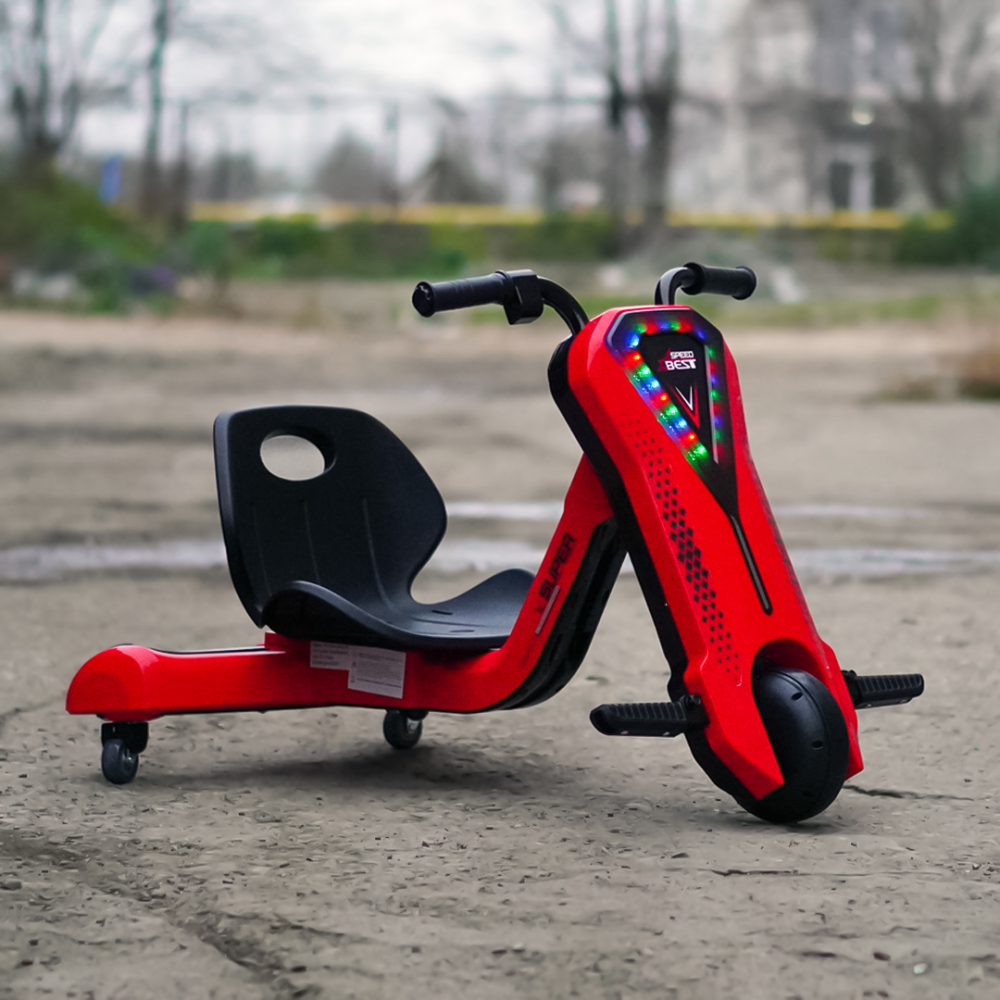 Tricicleta electrica pentru copii intre 4 si 7 ani, Kinderauto Slider 360 12V, culoare rosie [7]