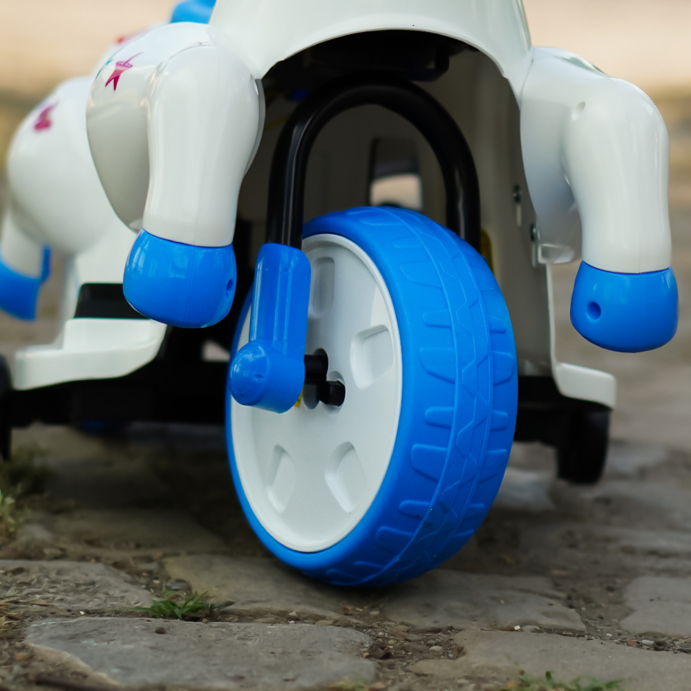 Tricicleta electrica pentru copii, Kinderauto Poney 40W 6V, culoare Albastra [11]
