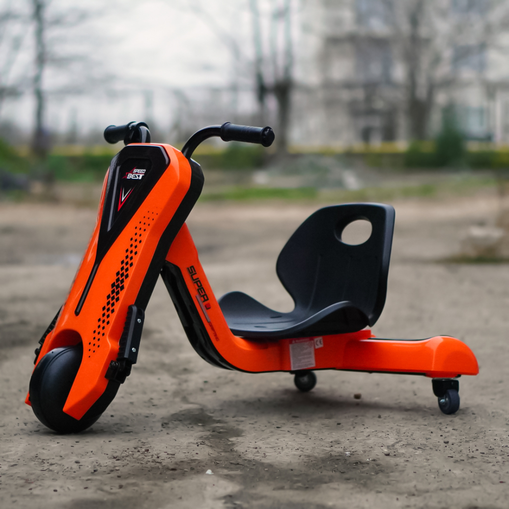 Tricicleta electrica pentru copii, Kinderauto Slider 360 12V, culoare portocalie [5]