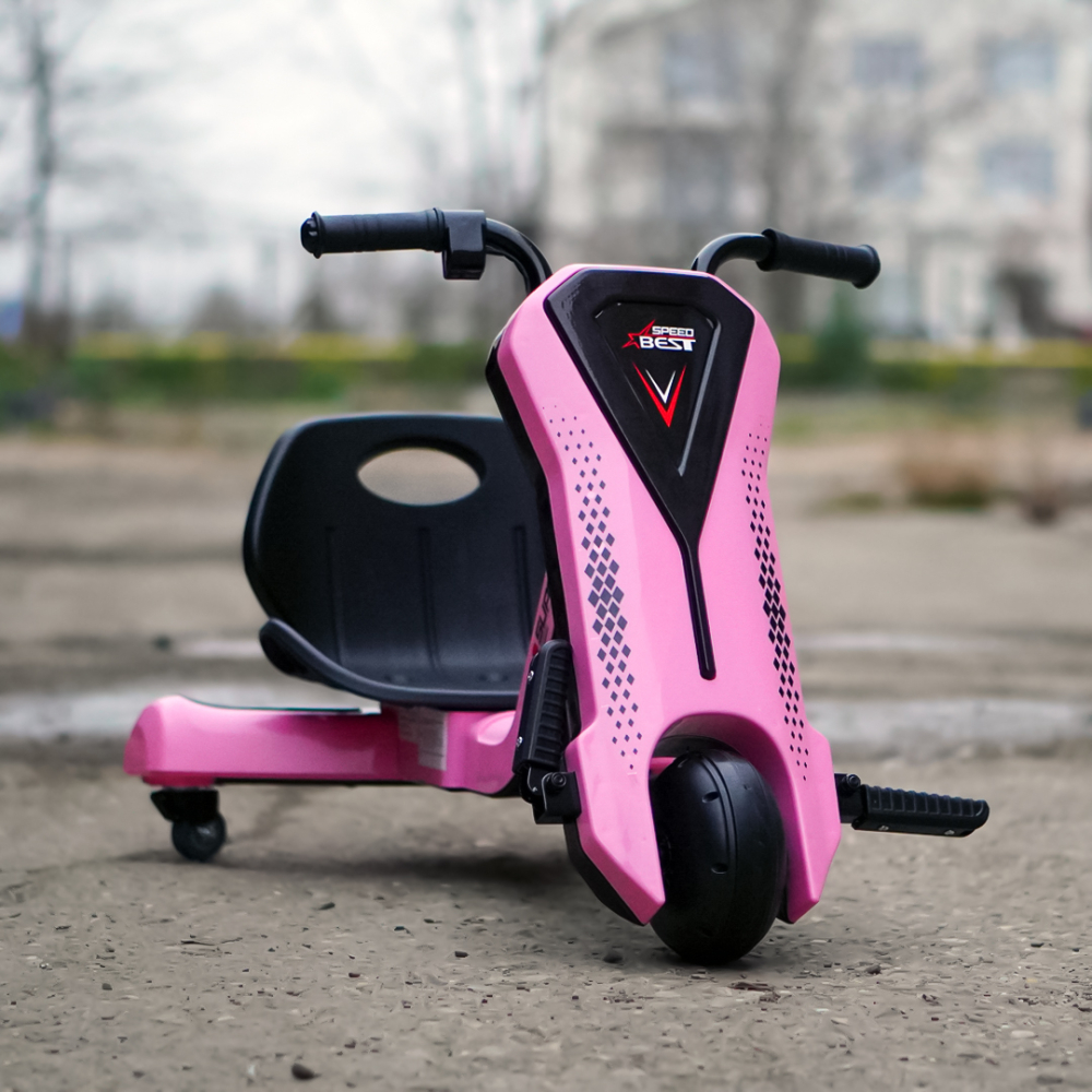 Tricicleta electrica pentru copii, Kinderauto Slider 360 12V, culoare roz [3]