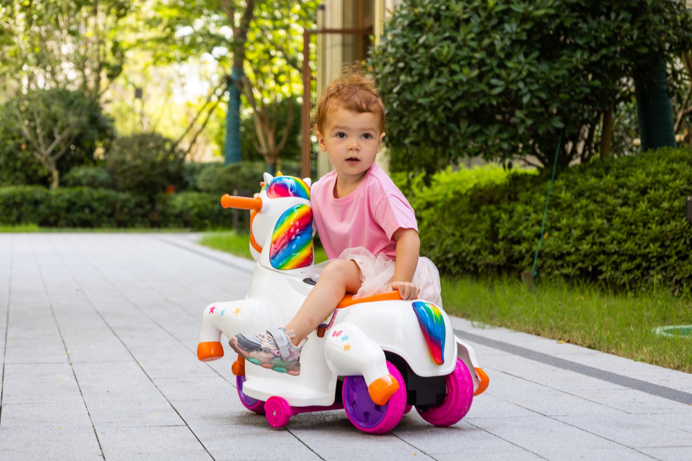 Tricicleta electrica pentru fetite, Kinderauto Poney 40W 6V, culoare Pink Rose [18]