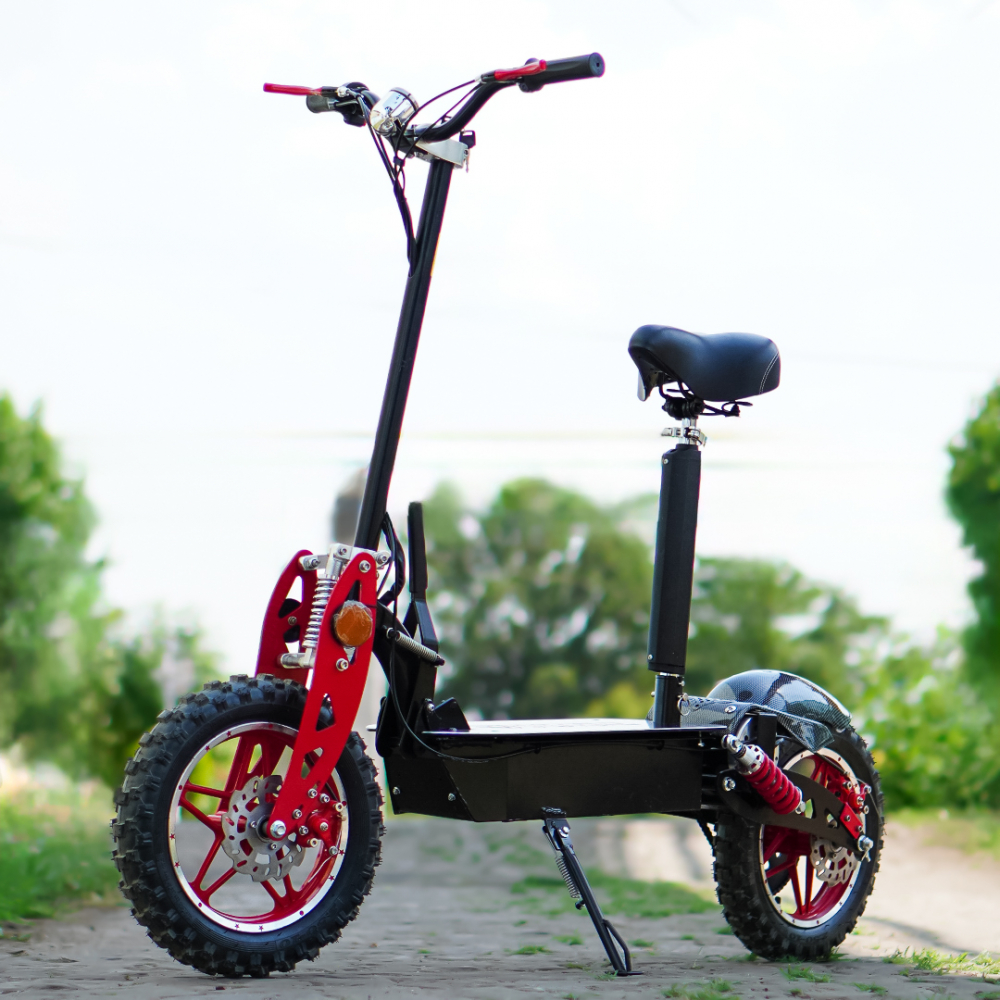Trotineta electrica cu scaun, Twister Crosser X1 1000W 48V 10 Inch, culoare neagra [3]