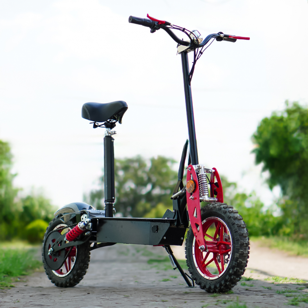 Trotineta electrica cu scaun, Twister Crosser X1 1000W 48V 10 Inch, culoare neagra [5]