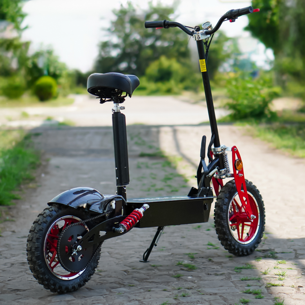 Trotineta electrica cu scaun, Twister Crosser X1 1000W 48V 10 Inch, culoare neagra [7]