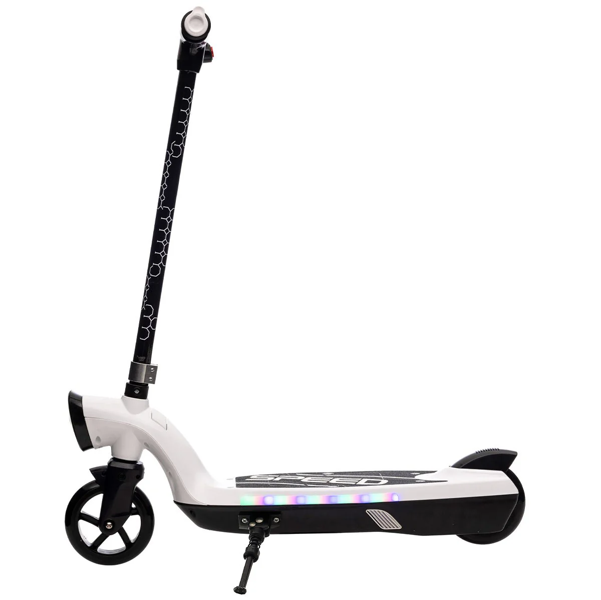 Trotineta electrica pentru copii Kinderauto BJKL168, 45W, 12V 7Ah, lumini ambientale, roti moi, alba [5]