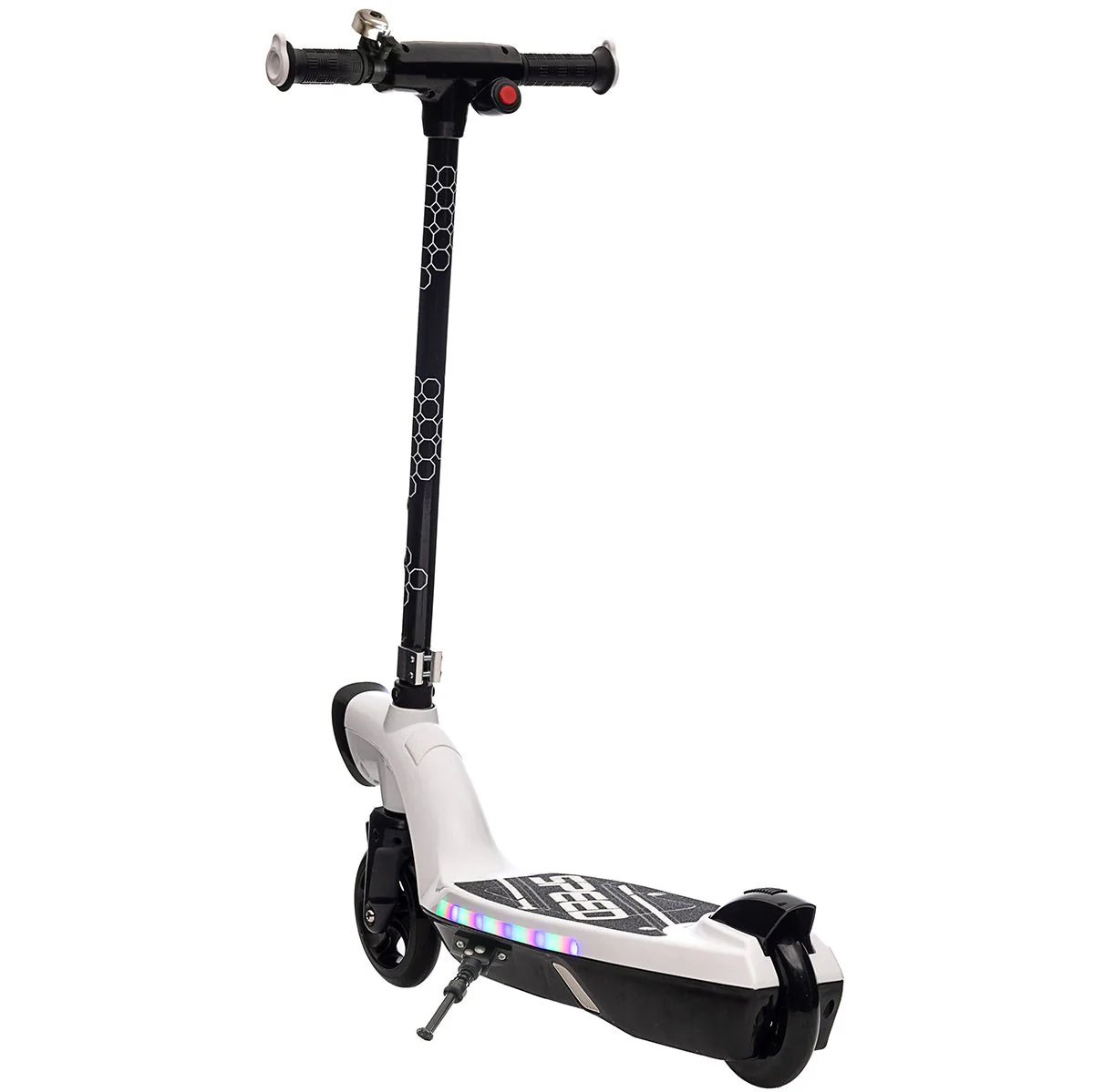 Trotineta electrica pentru copii Kinderauto BJKL168, 45W, 12V 7Ah, lumini ambientale, roti moi, alba [4]