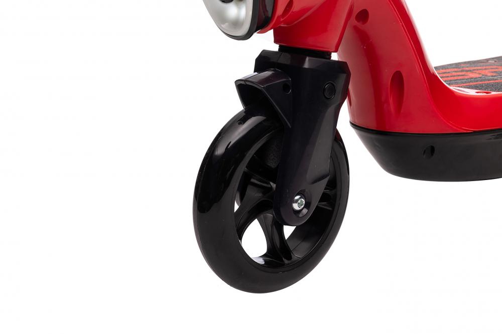 Trotineta electrica pentru copii Kinderauto BJKL168, 45W, 12V 7Ah, lumini ambientale, roti moi, rosie [20]