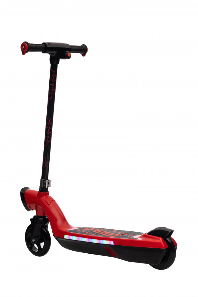 Trotineta electrica pentru copii Kinderauto BJKL168, 45W, 12V 7Ah, lumini ambientale, roti moi, rosie [14]