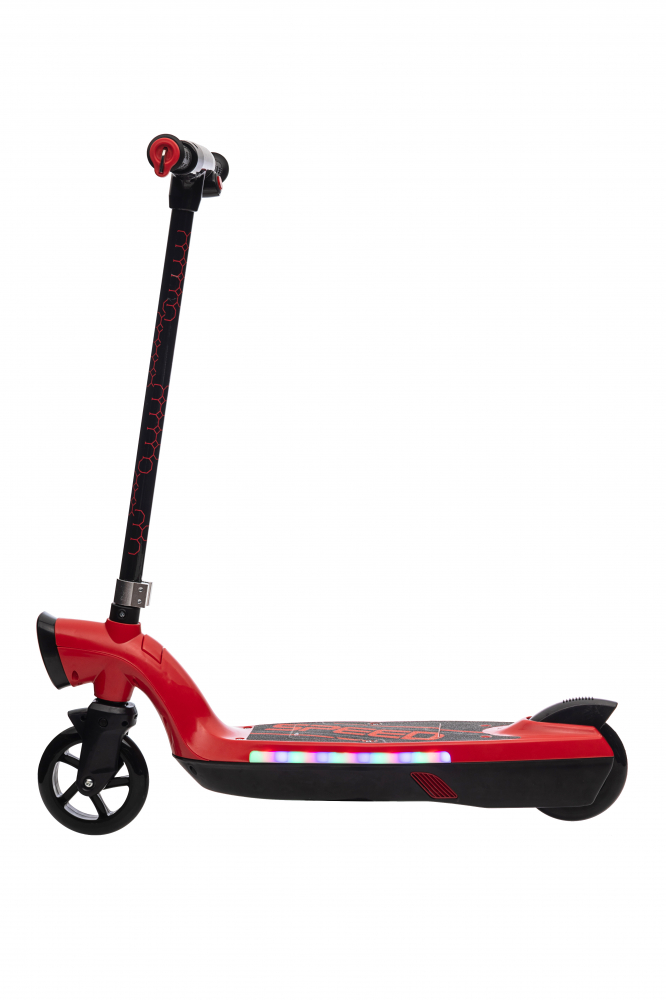 Trotineta electrica pentru copii Kinderauto BJKL168, 45W, 12V 7Ah, lumini ambientale, roti moi, rosie [13]