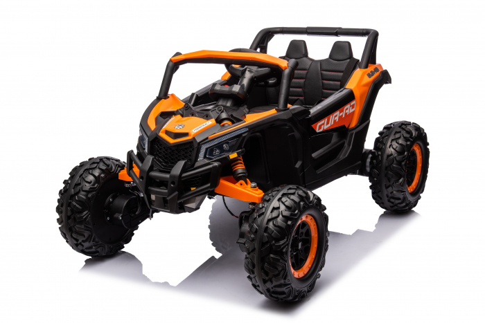 UTV electric 4x4, Kinderauto BJJH105 120W 12V 14Ah Premium, culoare portocaliu [8]