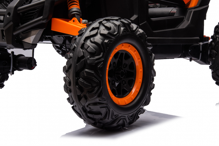 UTV electric 4x4, Kinderauto BJJH105 120W 12V 14Ah Premium, culoare portocaliu [7]