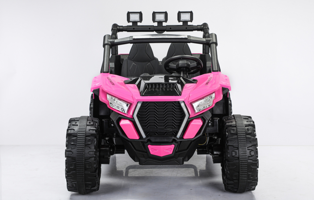 UTV electric 4x4, pentru 2 copii, Kinderauto RZR2000 180W 12V PREMIUM, roz [17]