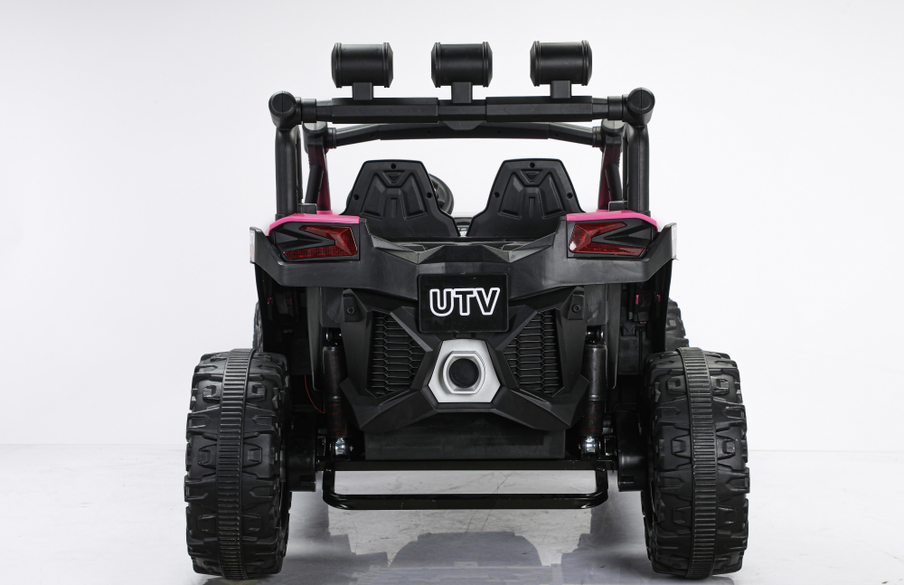 UTV electric 4x4, pentru 2 copii, Kinderauto RZR2000 180W 12V PREMIUM, roz [21]