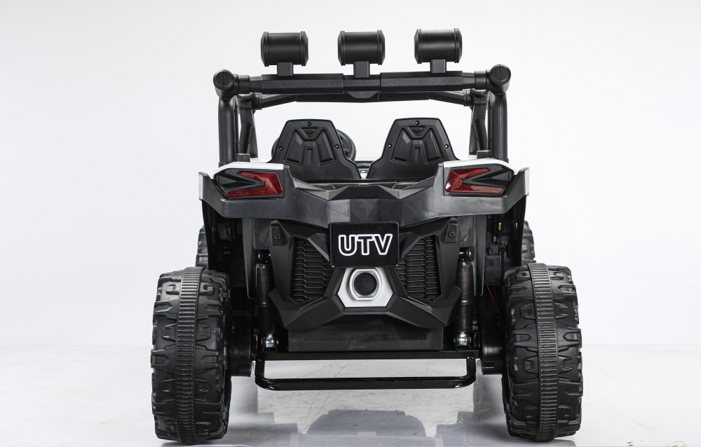 UTV electric 4x4, pentru 2 copii, Kinderauto RZR2000 180W 12V PREMIUM, alb [5]