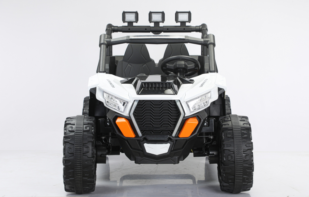 UTV electric 4x4, pentru 2 copii, Kinderauto RZR2000 180W 12V PREMIUM, alb [9]