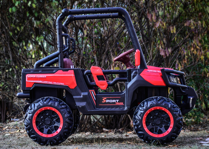 UTV electric 4x4, pentru 2 copii, Kinderauto Super-Carrier 140W 12V Premium, culoare rosie [18]