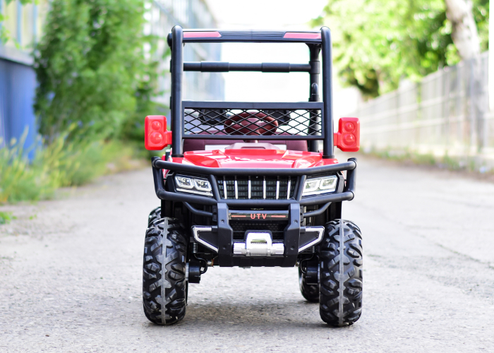 UTV electric 4x4, pentru 2 copii, Kinderauto Super-Carrier 140W 12V Premium, culoare rosie [2]