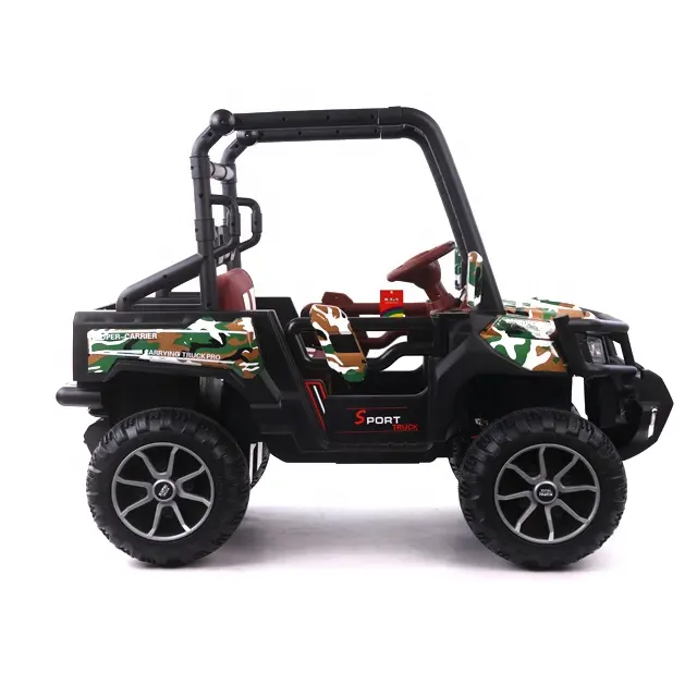 UTV electric 4x4, pentru 2 copii, Kinderauto Super-Carrier 140W 12V Premium, culoare Verde Camuflaj [17]