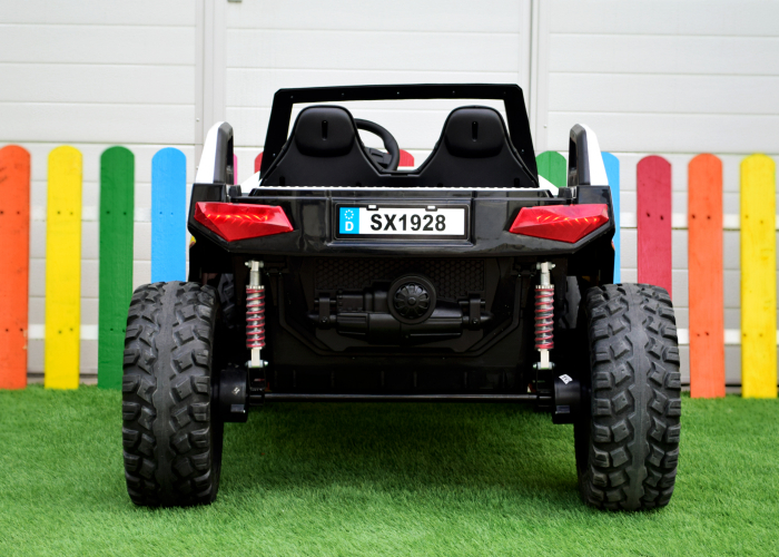 UTV electric pentru copii BJX1928, 300W, 24V, alb [8]