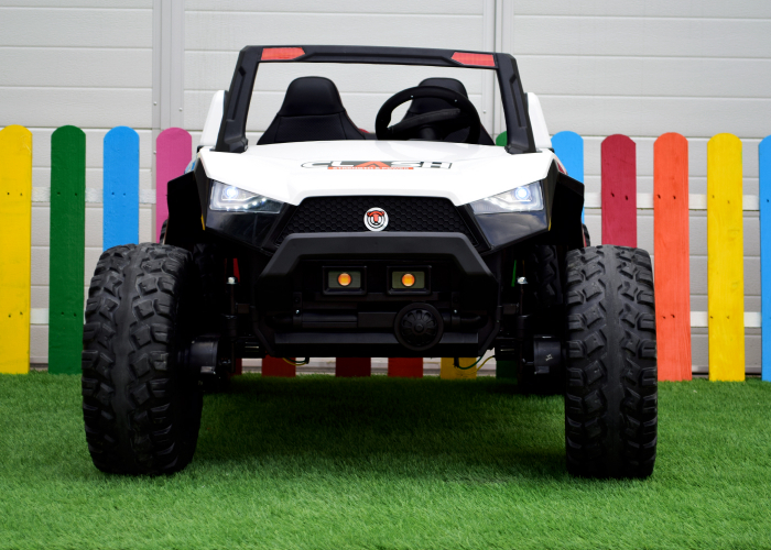 UTV electric pentru copii BJX1928, 300W, 24V, alb [5]
