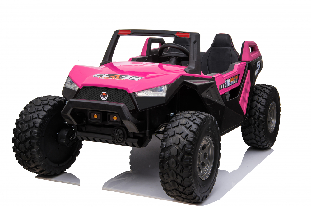 UTV electric copii BJX1928, tractiune 4x4, 300W putere, 24V, echipare PREMIUM, roz