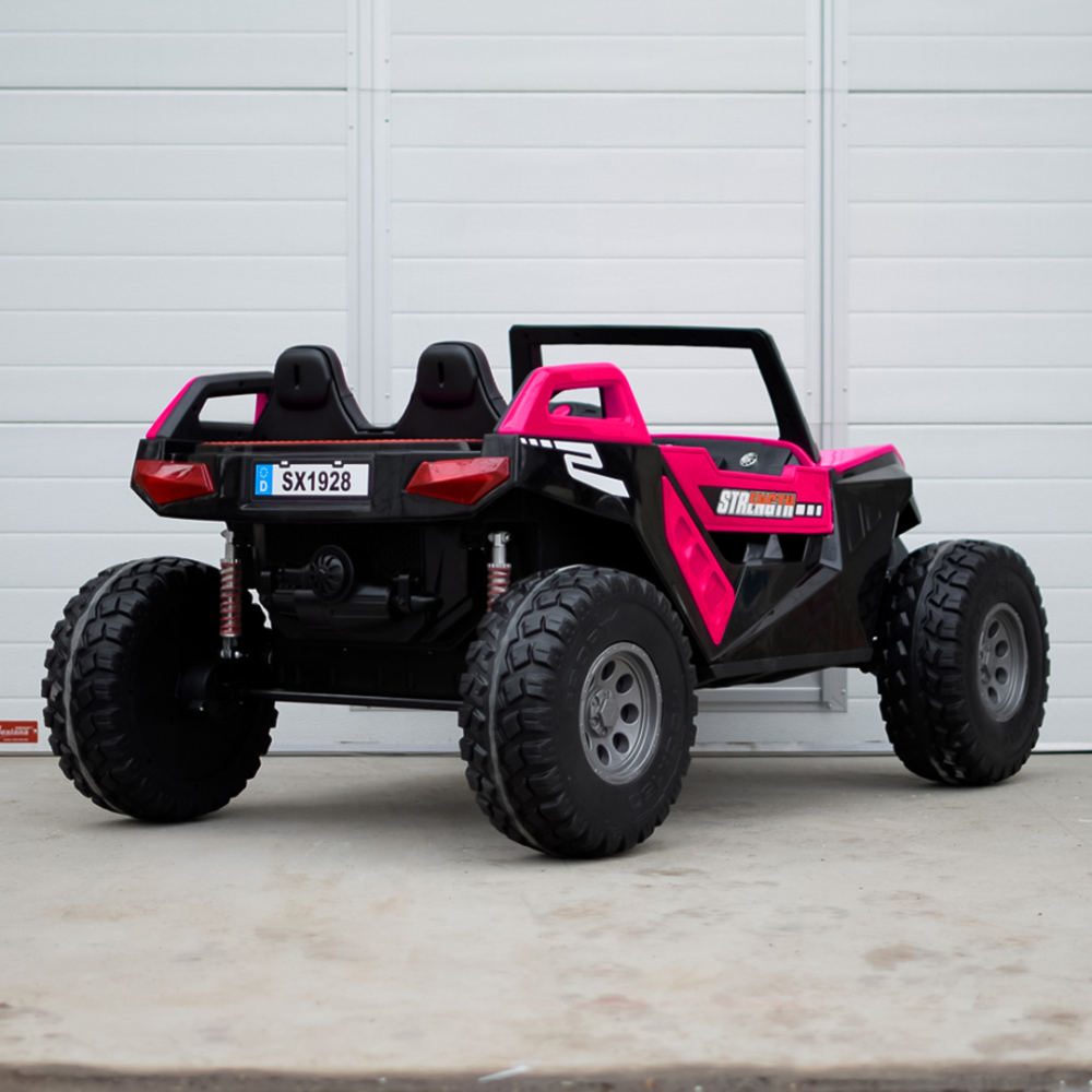 UTV electric pentru copii BJX1928, 300W, 24V, roz [8]