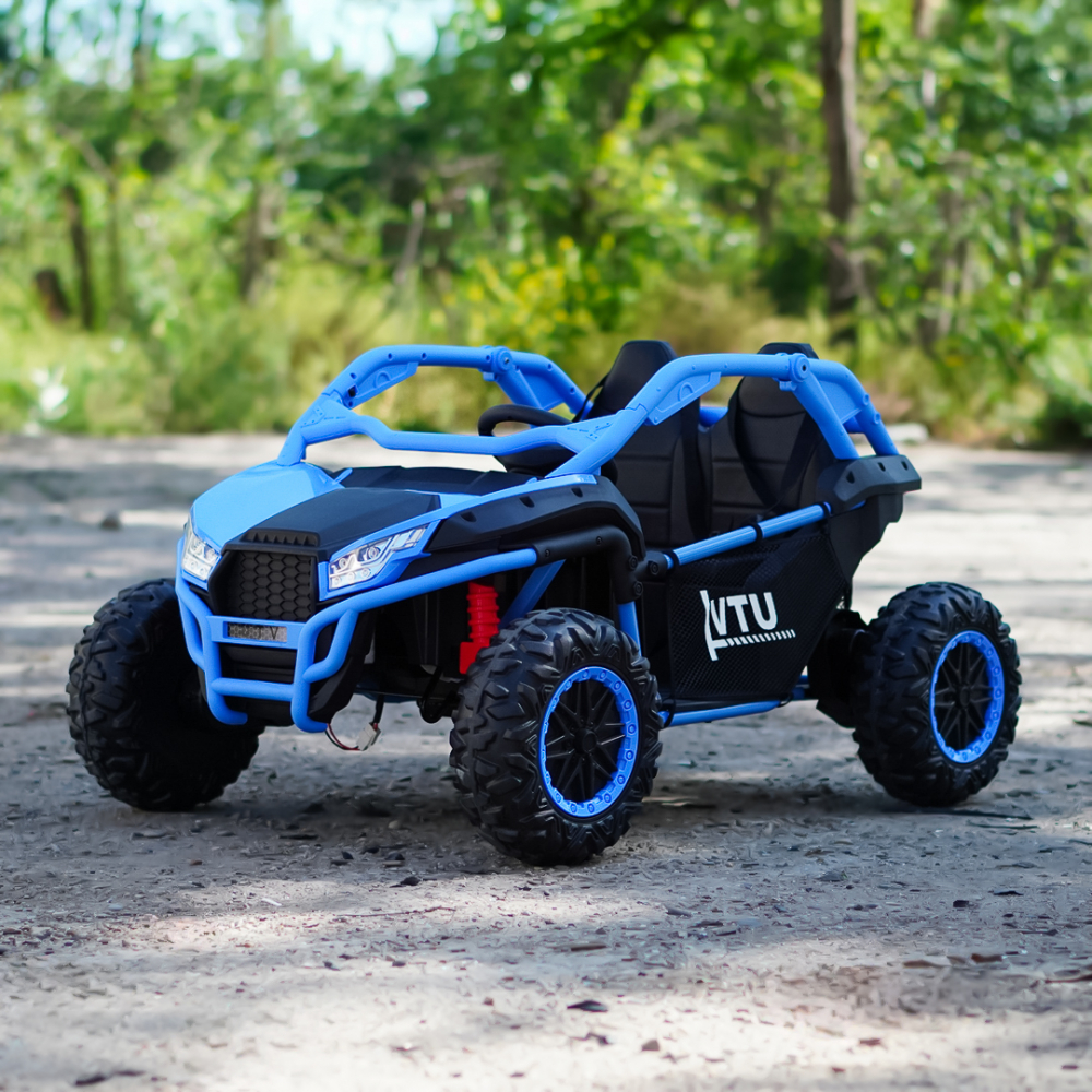 UTV electric copii, Kinderauto Dune-Buggy SPORT, 2 scaune individuale, putere 800W, 24V, echipat premium, albastru [4]