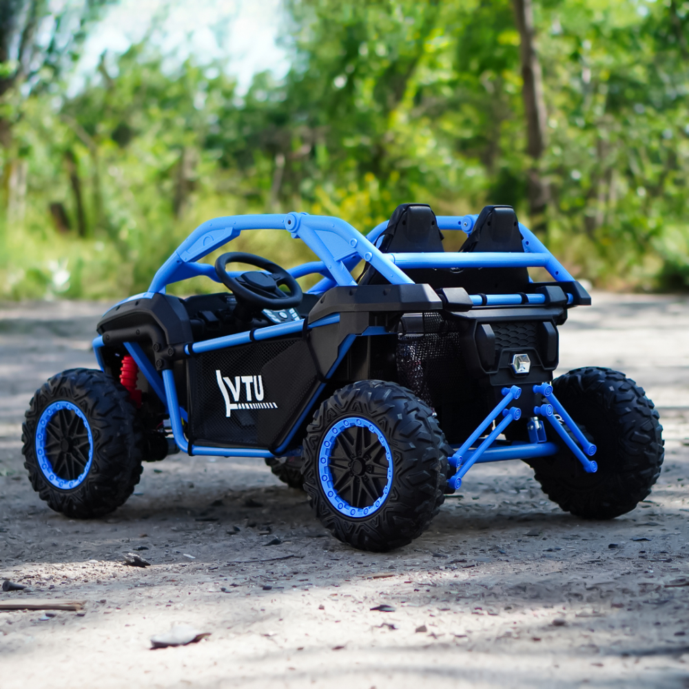 UTV electric copii, Kinderauto Dune-Buggy SPORT, 2 scaune individuale, putere 800W, 24V, echipat premium, albastru [7]