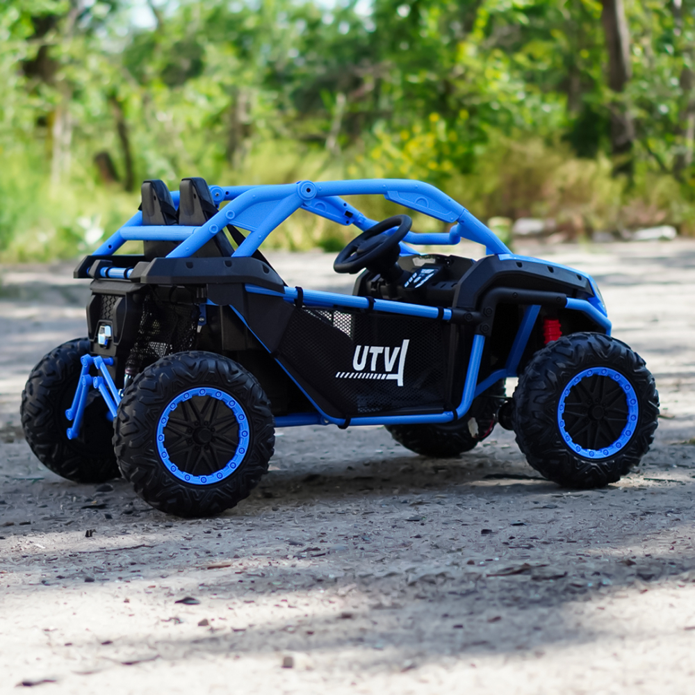 UTV electric copii, Kinderauto Dune-Buggy SPORT, 2 scaune individuale, putere 800W, 24V, echipat premium, albastru [10]